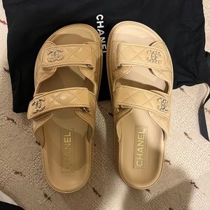 Chanel dad sandals size 37 worn once